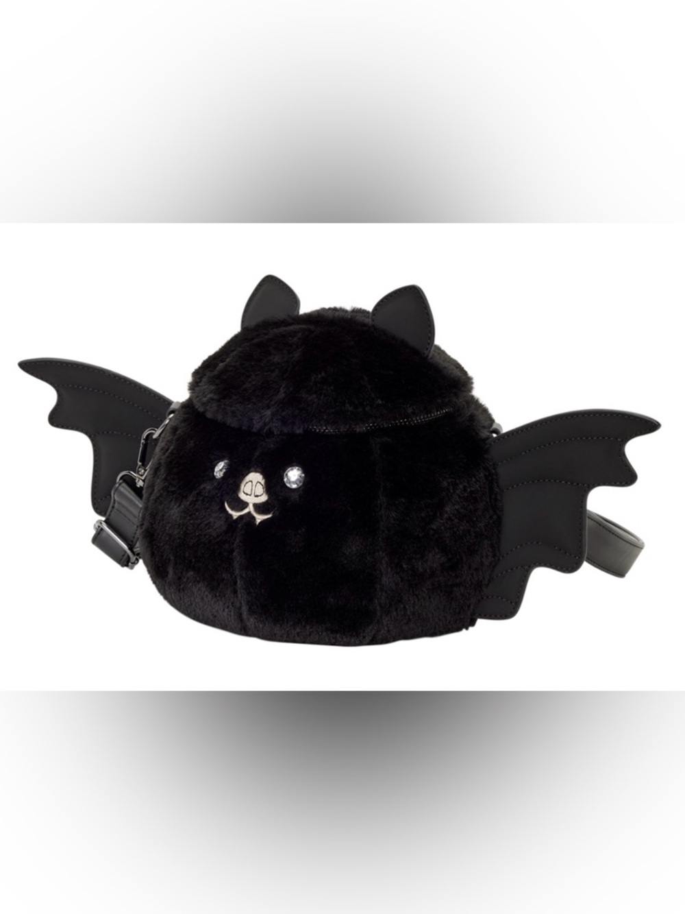 NWT Loungefly Plush Bat Figural Crossbody Bag RARE - Picture 4 of 10